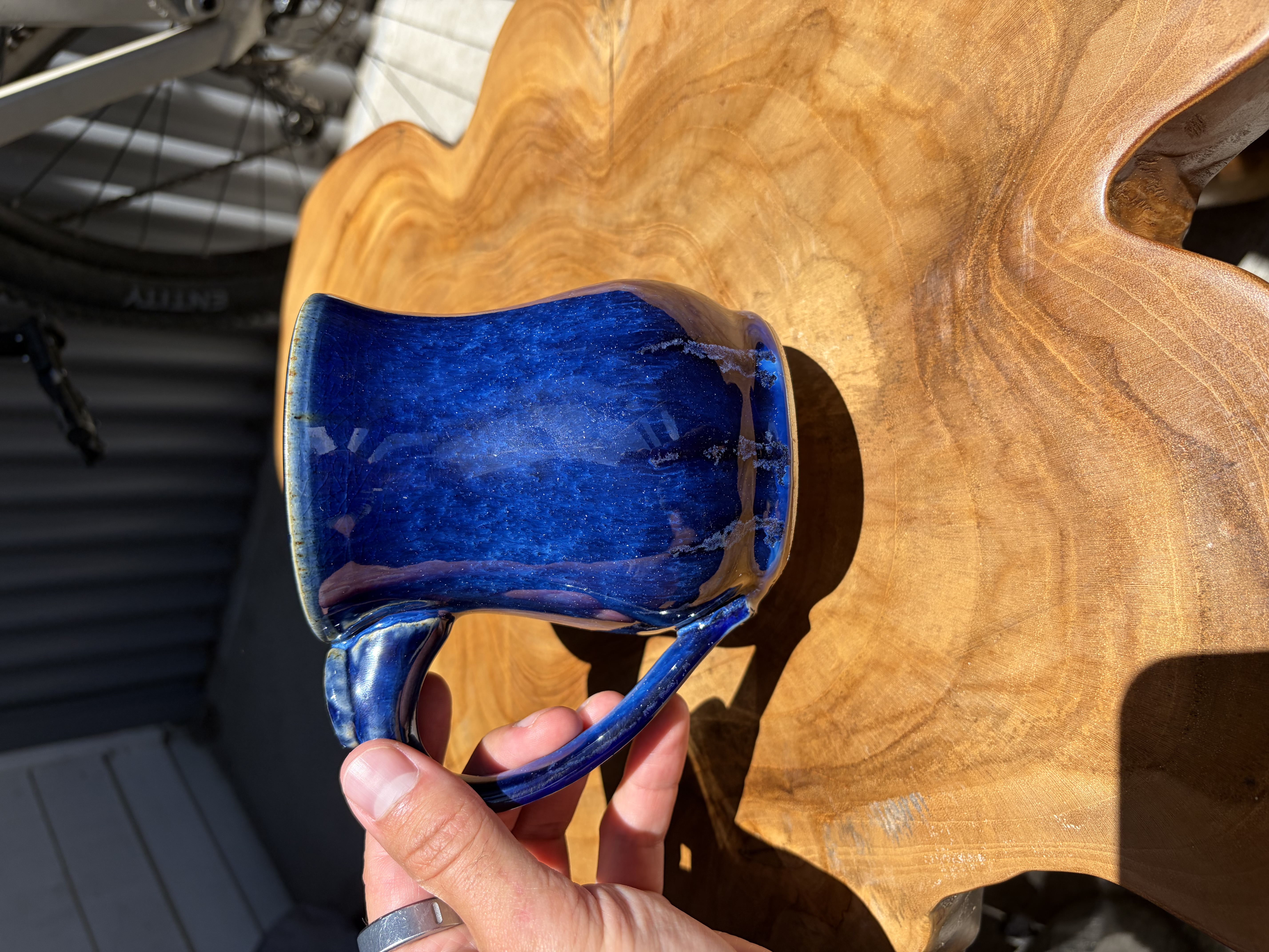 Big Bellied Blue Galaxy Mug